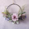 LOMOHOO Türkranz Kranz Deko Künstliche Blumen Kranz Girlande Willkommen Girlande Türkranz Herbst Wandkranz Metall Deko Ringe für Hochzeit Wohnzimmer