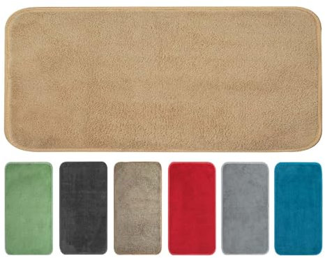 OLIVO.shop TEKNOS Tappeto magico assorbi acqua, Zerbino asciugapassi per interno, Tappeto ingresso casa, varie misure e colori (25x70 cm, BEIGE)