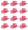 Lot de 3 chapeaux de cowgirl avec strass pour adultes - Rose - Avec franges en strass - Accessoire de déguisement pour enterrement de vie de jeune fille