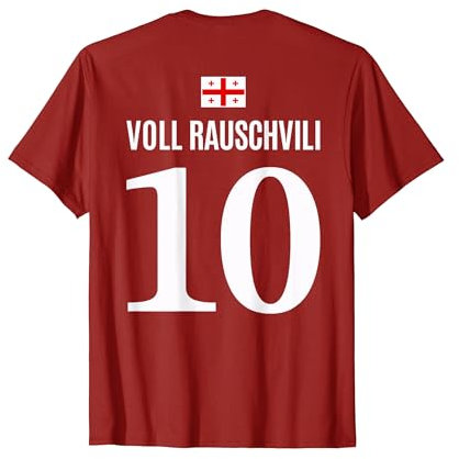 Lustiges Fußball Team Sauf Trikot Georgische Namen T-Shirt
