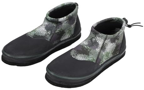 Scarpe da Pesca, Comodi Stivali da Pesca in Neoprene Antiscivolo con Chiodi in Acciaio per Uomo Donna (Taglia 9)