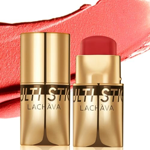 Blusher Stick, Long Lasting 3 in 1 Blush Stick for Cheeks Lips Eyes, Liquid Blush Waterproof Cream Blush, Blushers for Women Girls Cheeks Korean Makeup (03)