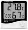 London Express Indoor Digital Thermometer Hygrometer, Room Temperature Gauge Indoor Humidity Monitor with Alarm Clock Max/Min Records, LCD Display for Home, Office, Bedroom, Baby room, Warehouse, Car