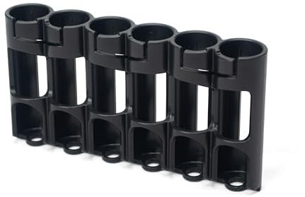 Storacell AA Battery Storage Caddy, Black, Holds 6 AA Batteries (Not Included), The Original Battery Caddy, Made in The USA