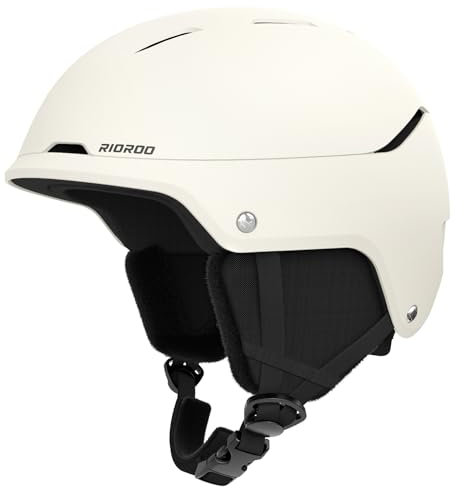 RIOROO Skihelm, Skihelme Herren Damen Jugendliche Größenverstellbar,Warme Flusen-Ohrpolster Snowboardhelm ,Leichter Ski Helm mit Verstellbarem Belüftungssystem,Kompatibel mit einer Skibrille