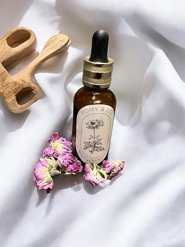 Huile de Rose de Damas Bio Pressée à Froid, 100% Naturelle, Anti-Rides, Soin Anti-Acné, Hydratante et Adoucissante pour la Peau