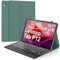 WINCHKING Tastatur Hülle für Lenovo Tab P12 12.7 Zoll 2023, Tastatur für Lenovo Tab P12 Tablet, 7 Farben Beleuchtung Magnetisch Abnehmbarer, QWERTZ Layout (Dunkelgrün)