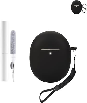 Silicone Protective Case for Google Pixel Buds Pro 2 Earbuds - Durable and Eco-Friendly Bluetooth Earphone Cover with Precise Holes - Black