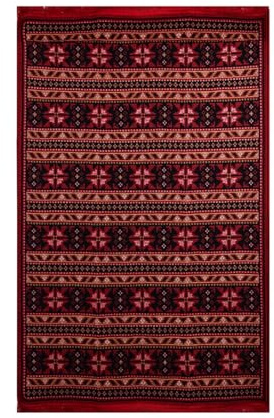 Bigghome Teppich, Kelim – 120 * 180 cm, Maschinenwaschbar, Orientalisch, Langlebig, Modernes Muster für Wohnzimmer, SA25BA, 31,5 x 59,06 Zoll, 3,21 lbs. Made in Türkiye