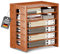 Dokumentenablage A4 Briefablage 7 Ablagefächer Holz, Dokumentenhalter, Briefablage, Papierfächer Zeitschriftenständer für Zuhause, Büro, Praxis (Nussbaum)
