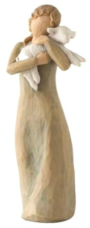 Krippenset Born Scene Willow-Tree Figur, Figuren Krippe Harz, Weihnachtskrippe mit Figuren, Weihnachtskrippe, Krippe Harz Heilige Familie, Dekoration (1 Stück)