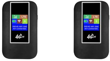 Eieenotee 2X 4G LTE Mobile WiFi Router with SIM Card Slot 150Mbps Pocket Hotspot Portable WiFi Router for Home Office RV Camping E