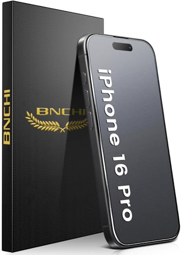 BNCHI 3 Pack for iPhone 16 Pro Anti-Glare Matte Screen Protector 6.9 Inches, 9H Tempered Glass Film, [Scratch Resistant] [Anti-Fingerprint] [Smooth as Silk]