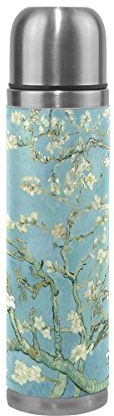 JSTEL Van Gogh - Bouteille d'eau en acier inoxydable - Isotherme sous vide - Anti-fuite - Double bouteille sous vide pour café chaud ou thé froid - 500 ml