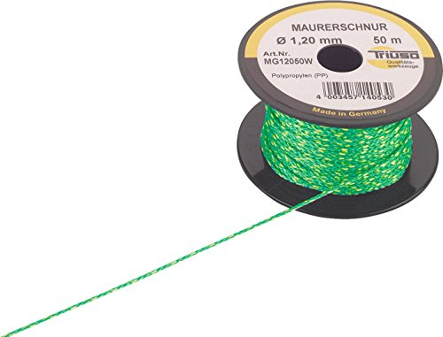 Profi-Maurerschnur Grün mit weißem Kennfaden 1,7 mm, 100 m