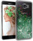 EAZY CASE Hülle kompatibel mit Samsung Galaxy A5 (2016) Schutzhülle mit Flüssig-Glitzer, Handyhülle, Schutzhülle, Back Cover mit Glitter Flüssigkeit, aus TPU/Silikon, Transparent/Durchsichtig, Grün