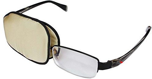 FANCYPUMPKIN Hochwertige Seide Augenklappe für Lazy Eye Amblyopie Behandlung Augenmaske für Erwachsene, A