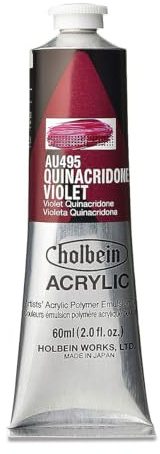 HOLBEIN HEAVY BODY ARTIST ACRYLIC QUINACRIDONE VIOLET 2OZ