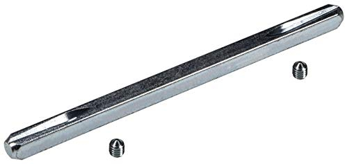 JUVA Perni quadrati in ferro da 8 mm per maniglie e maniglie delle porte – H10261 | Quadrato 8 x 150 mm | Spinta quadrata in acciaio temprato | 1 pezzo – Penna scanalata per coppia di spinta
