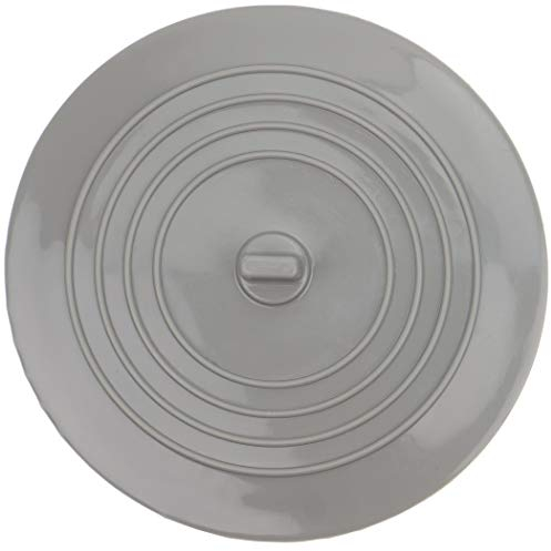 Universal Stöpsel, 1 Stück, in Grau, Ø 15 cm Stopfen, Silikon Waschbeckenstöpsel mit Griff, Badewannenstöpsel für bis Ø 120 mm Abflüsse, Abflussstopper für Badewanne, Dusche, Waschbecken, Spüle