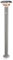 Esotec Solar PIR Standleuchte Tini 85, Edelstahl Gehäuse, Li-Ion Akku, Bewegungsmelder, LED Solarleuchte, Außenleuchte, Gartenbeleuchtung, Gartendeko, silber, H=85cm, wetterfest, außen, 102597