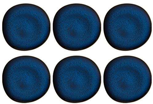 Villeroy & Boch LAVE BLEU Speiseteller Ø 27cm 6er Set blau Steingut