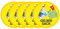 PrintAttack P040 6+1 Set Mülltrennung Aufkleber Kratz, Wetter & UV beständig | Ø je 100 mm (V1_5x Gelber Sack)