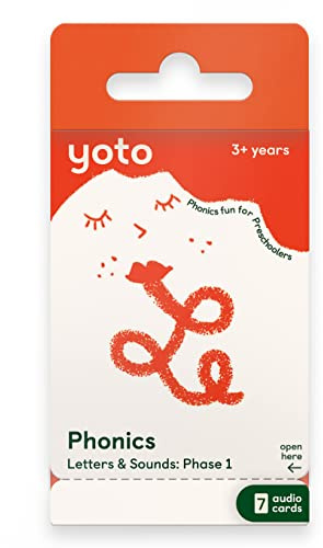 YOTO Phonics: Letters & Sounds Phase 1 – Englische Audiokarte für Kinder zur Verwendung Player und dem Mini All-in-1-Audioplayer für Kinder ab 3 Jahren
