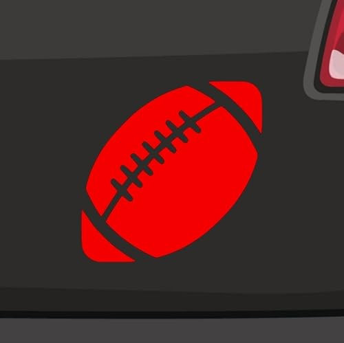 Adesivo da football, 6 misure, 21 colori, Endzone Quarterback SuperBowl Runningback