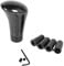Asudaro Schalthebelknaufs Kopf, Auto Schalthebel Schaltknauf Kopf Holz Auto-Getriebekopf Kohlefaser Schaltknauf Kopf Auto Schaltknauf Universal Schaltgetriebe Adapter mit 4 Adapter,Kohlefaser