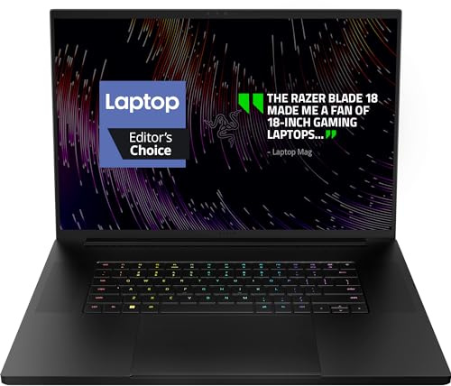 Razer Computer portatile da gioco Blade 18: CPU NVIDIA GeForce RTX 4090-13a generazione Intel 24-Core i9 HX - 18 QHD+ 240Hz - 32GB RAM - SSD 2TB - Alluminio CNC - Caricabatterie GaN compatto -