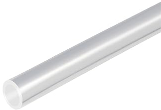 QUARKZMAN 3mm x 4mm PTFE Tubo Tubazione Tubo x 1pz per Utensili pneumatici Automazione Attrezzatura, Idraulica Tubi, [Trasparente, 1 Metro 3.3Ft]