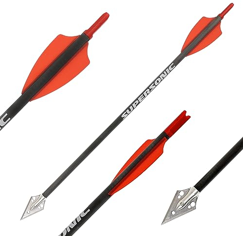 10x Carbonbolzen X-Bow FMA Supersonic Tactical Armbrustpfeile für Armbrust Pistolenarmbrust Jagd (Tactical Cutter Bolt)