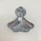 Art Deco Fan Knob in Gold, Silber oder Zinn antik Kleiderschrank Möbelknopf Schrankknopf Küchentürknopf (Silber)