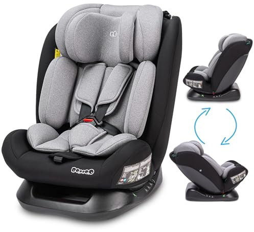 Seggiolino auto per bambini - Taglia I 40-150 cm - Aggiornabile dalla nascita a circa 12 anni - Gruppo 0+/1/2/3 - Attacchi per cintura di sicurezza