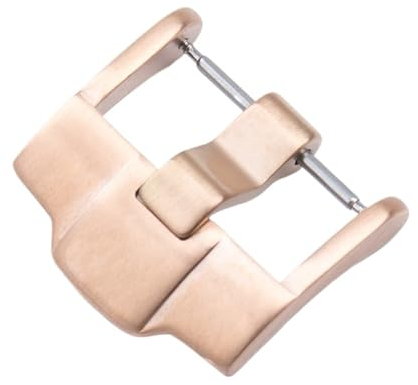 SarUel 18/20/22/24 mm Edelstahl-Dornschließe, kompatibel mit AP Watch Audemars und Pigue, Armbandverschluss, Logo, Silber, Schwarz, Roségold, kostenloses Werkzeug (Color : Rose Gold, Size : 20_Mark