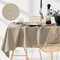 ROOM99 Aura Tischdecke 140 x 300 cm Tischtuch Tafeldecke Fleckschutz Abwaschbar Wasserabweisend Schmutzabweisend Polyester Rechteckig Bankett-Dekoration Ganzjährig Beige