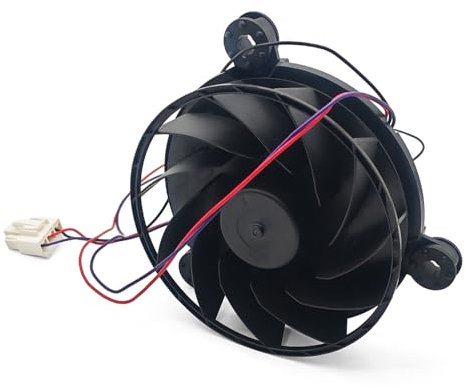GOLACOD Motor de ventilador de refrigeración para refrigerador Haier, ventilador de refrigeración de frecuencia variable de 3 cables CC 12 V 0,26 A, sustituye a 12038GE-12M-YT