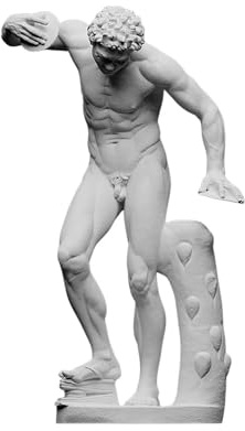 Dancing Faun Statue griechische handgefertigte Museums-Replik Museo Omero Marmor-Skulptur