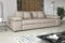 Fun Möbel Big Sofa Couchgarnitur Megasofa Riesensofa Arezzo in Stoff Tilia (Creme)
