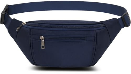 Bauchtasche Gürteltasche Hüfttasche Sport Wasserdicht Gürteltasche Damen Herren Sport Tasche Outdoor Reisen Wandern Laufen Joggen Hundetraining (Blau)