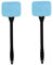 Inside Window Cleaning Tool Windshield Cleaner Car Inside Window Glass Cleaning Tool with Handle 2PCS Blue