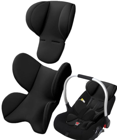 Giwuence Babyautositz Kissen | Sitzverkleinerer Für Hochstuhl | Neugeboreneneinsatz Babyschale | Extra Weiches Autositz-Einsatzkissen | Sitzverkleinerer Für Alle Kinderwagen, Babyschale Und Autositze