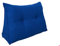Pillows24 - Rückenkissen für Bett & Sofa mit abnehmbarem, waschbarem Bezug [ 90cm - Blau ] | Bequemes Keilkissen und Lesekissen fürs Bett | Großes Sofakissen für Rückenlehne und Sofa