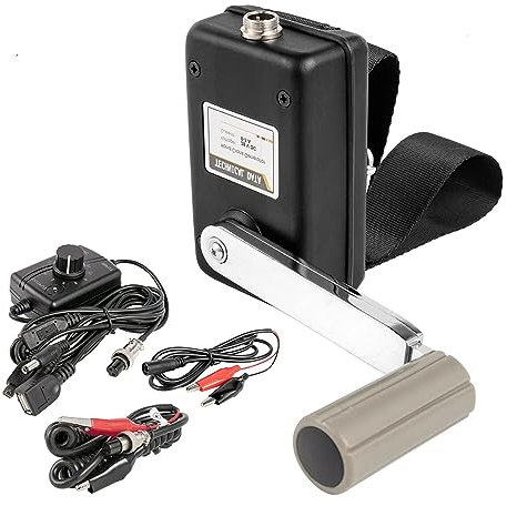 Handkurbel Charge Dynamo Generator - 30W/0-28V Notfall Telefon Ladegerät mit USB Stecker, Regler für den Außenbereich