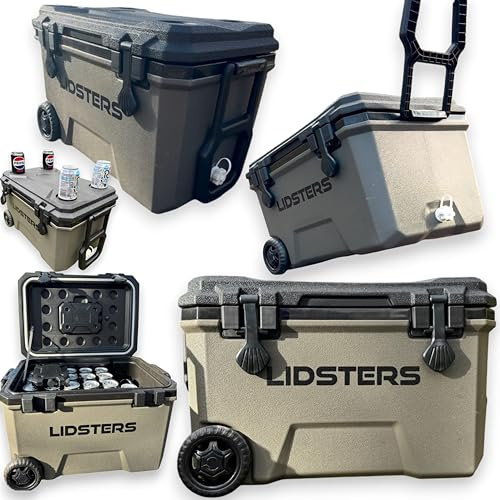 Lidsters Fishing Deluxe Cooler Wheeled Ice Box 36L Fits 53 Cans Carp tackle Cool