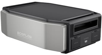 EcoFlow Delta Pro Ultra tragbare Powerstation Zusatzbatterie 6 144 Wh, erweiterbar auf 30 kWh, LFP-Batterie, für Zuhause, Notfälle, Wohnmobile