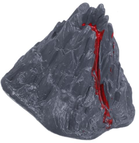 CVUTOVO Mini-vulkanstatue Aus Kunststoff Simuliertes Lava-Spielzeug Aquarium-Ornament Garten-dekor Mini-lavamodelle Für Bildung Und Spiel