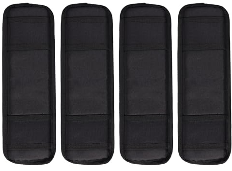 4stk Schutzhüllen für Ratschen-Spanngurte, 30,5x10cm Oxford Premium Universal-Ratschengurt-Schutzhüllen für Boote Anhänger Jetski Yachten (Schwarz)
