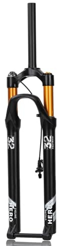 HZXQCVB 27,5 29pollici Forcella con Sospensione Air Boost Thru Axle 15x110mm Forcella MTB 1-1/8'' Tubo Diritto/Conico Corsa 100mm Blocco Remoto Forcella Anteriore per Bicicletta(29in,1-1/8'')